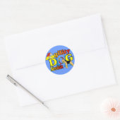 Airedale_Agility Gifts Ronde Sticker (Envelop)