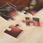 Airedale Autumn Harvest Thanksgiving Dog Legpuzzel (Zijkant)