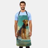 Airedale Beach Surfen Schilderij Schort (Gedragen)