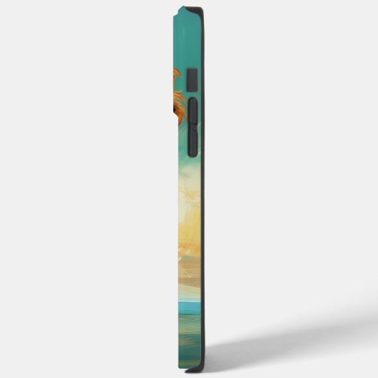Airedale Beach Surfs Schilderij Case-Mate iPhone Case (Achterkant / Links)