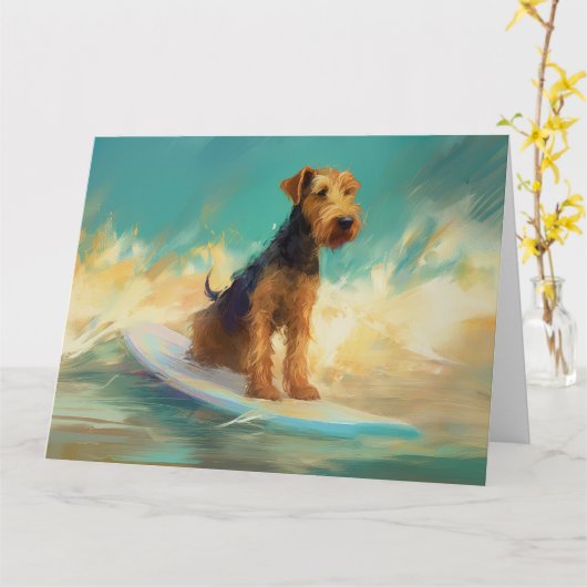Airedale Beach Surfschildering Kaart (Gele Bloem)