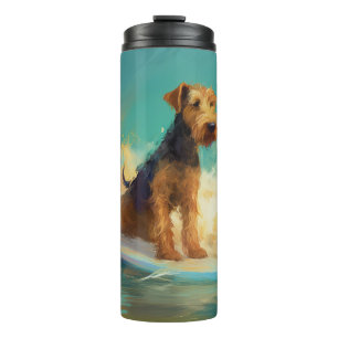 Airedale Beach Surfschildering Thermosbeker