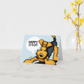 Airedale bij Play Kaart (Gele Bloem)