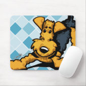 Airedale bij Play Muismat (Met muis)