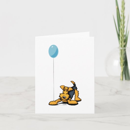 Airedale bij Spel Kaart (Voorkant)