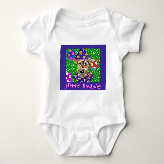 Airedale Birthday Romper (Voorkant)