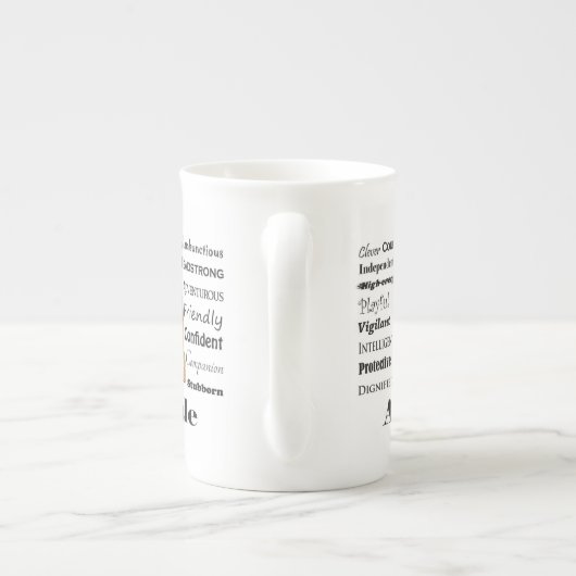 Airedale Bone China Mok (Achterkant)