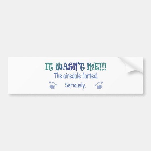Airedale Bumpersticker (Voorkant)