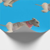 Airedale-cadeaupapier Blauw Cadeaupapier (Hoek)