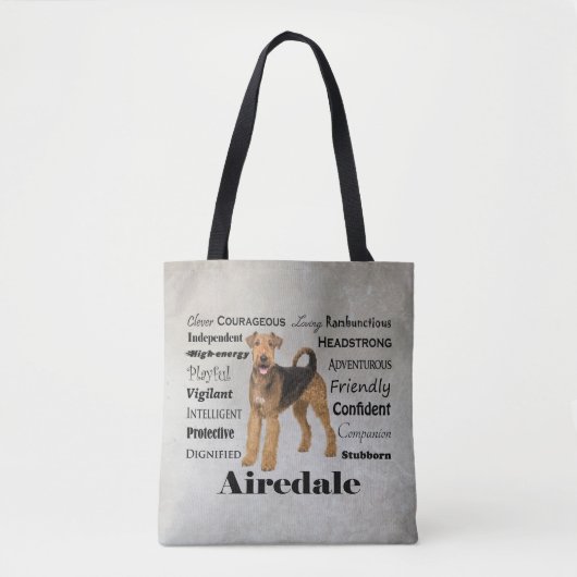 Airedale Canvas tas (Voorkant)