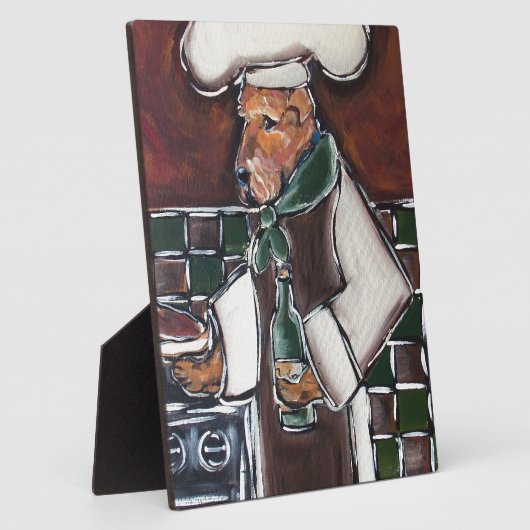 Airedale Chef Fotoplaat (Zijkant)