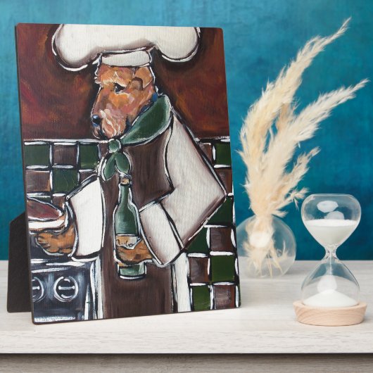 Airedale Chef Fotoplaat (Zijkant)