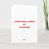 AIREDALE CHRISTMAS-KAART FEESTDAGEN KAART (Achterkant)