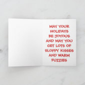 AIREDALE CHRISTMAS-KAART FEESTDAGEN KAART (Binnen)