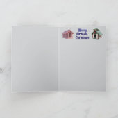 Airedale Christmas Stocking Feestdagen Kaart (Binnen)