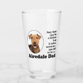 Airedale Dad Glass Tumbler (Voorkant)