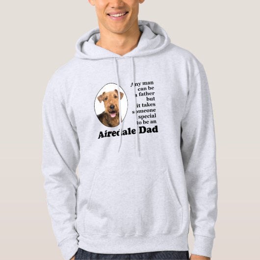 Airedale Dad Hoodie (Voorkant)