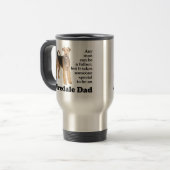 Airedale Dad Travel Mug Reisbeker (Voorkant links)