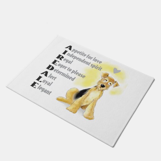 Airedale deurmat (Schuin)