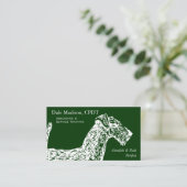 Airedale Dog Business Visitekaartje (Staand voorkant)