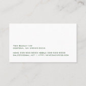 Airedale Dog Business Visitekaartje (Achterkant)