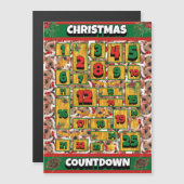 Airedale Dog Counting Kerstmis Advent Calendar (Voorkant / Achterkant)