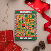 Airedale Dog Counting Kerstmis Advent Calendar Feestdagenkaart