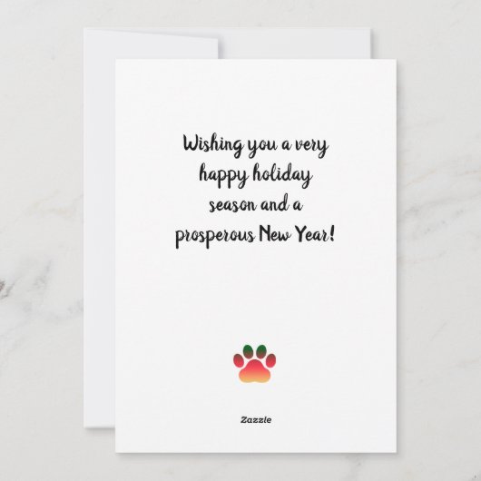 Airedale Dog Counting Kerstmis Advent Calendar Feestdagenkaart (Achterkant)