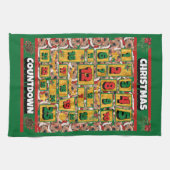 Airedale Dog Counting Kerstmis Advent Calendar Theedoek (Horizontaal)