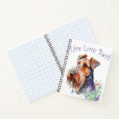 Airedale Dog Mom Floral Notitieboek (Binnen)