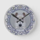 Airedale Dog Ronde Klok (Voorkant)