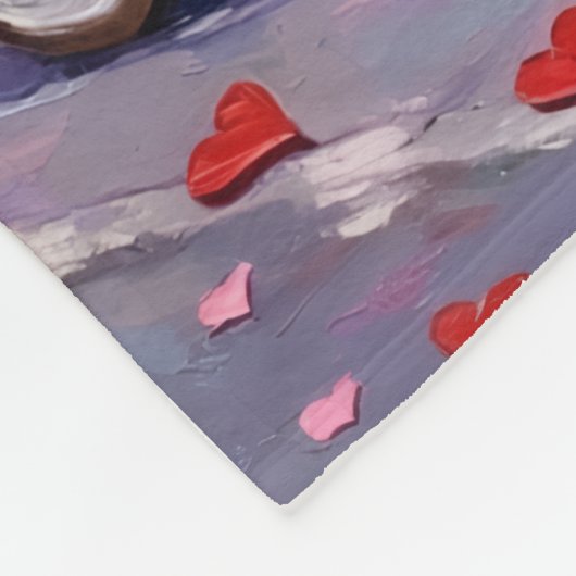 Airedale Dog Valentine's Day  Fleece Deken (Hoek)