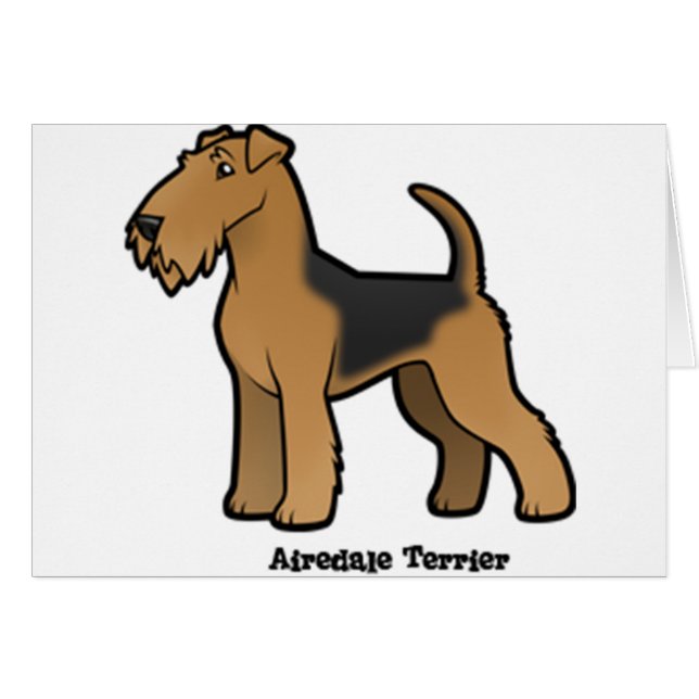 airedale doodsbanker (Voorkant Horizontaal)