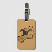 airedale doodsbanker bagagelabel (Voorkant (verticaal))