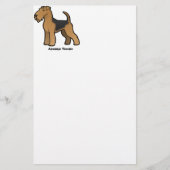 airedale doodsbanker briefpapier (Voorkant)