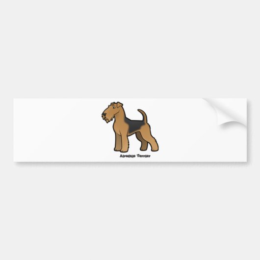airedale doodsbanker bumpersticker (Voorkant)