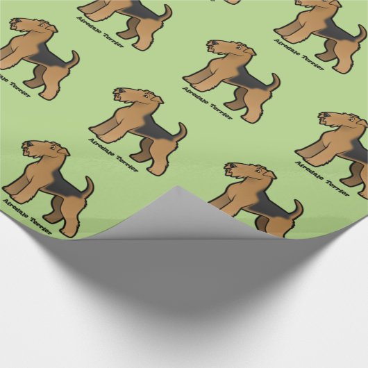 airedale doodsbanker cadeaupapier (Hoek)