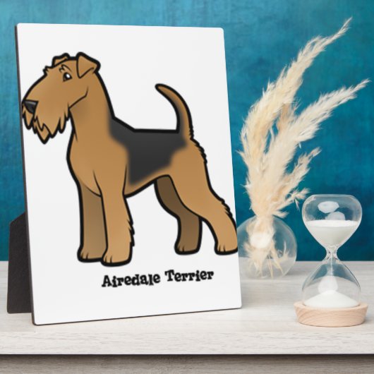 airedale doodsbanker fotoplaat (Zijkant)