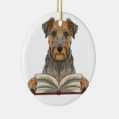 airedale doodsbanker keramisch ornament (Rechts)