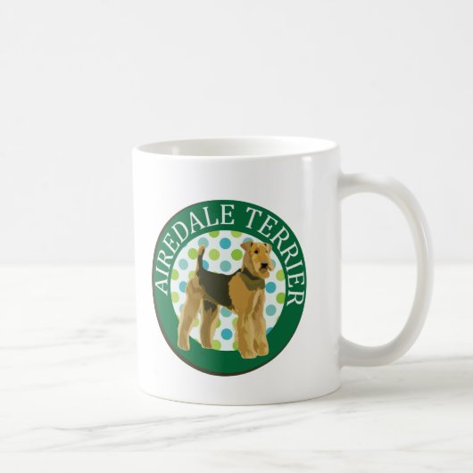 Airedale doodsbanker koffiemok (Rechts)