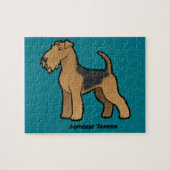 airedale doodsbanker legpuzzel (Horizontaal)