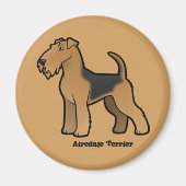 airedale doodsbanker magneet (Voorkant)