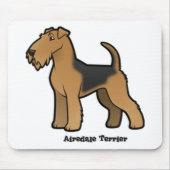 airedale doodsbanker muismat (Voorkant)