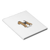 airedale doodsbanker notitieblok (Schuin)