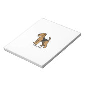 airedale doodsbanker notitieblok (Linkerzijde)