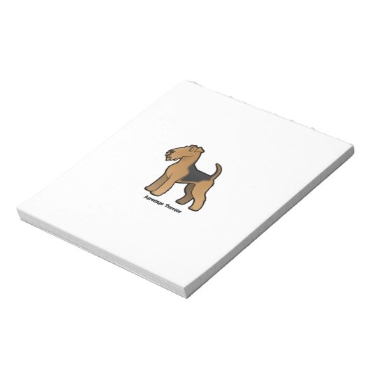 airedale doodsbanker notitieblok (Linkerzijde)