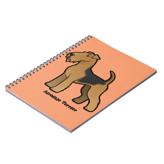 airedale doodsbanker notitieboek (Linkerzijde)