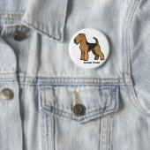 airedale doodsbanker ronde button 5,7 cm (In situ)