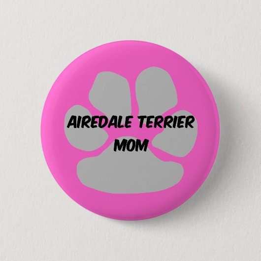 airedale doodsbanker ronde button 5,7 cm (Voorkant)