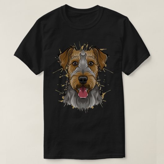 airedale doodsbanker t-shirt (Design voorkant)